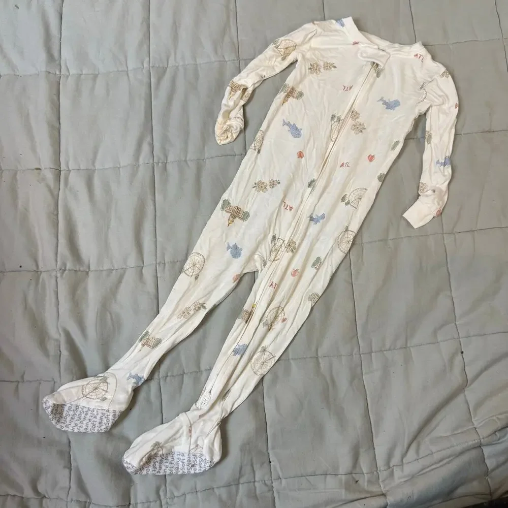 PurelySoft Carter's 18 Months Footie Zippy Sleeper Bamboo ATL Atlanta Print